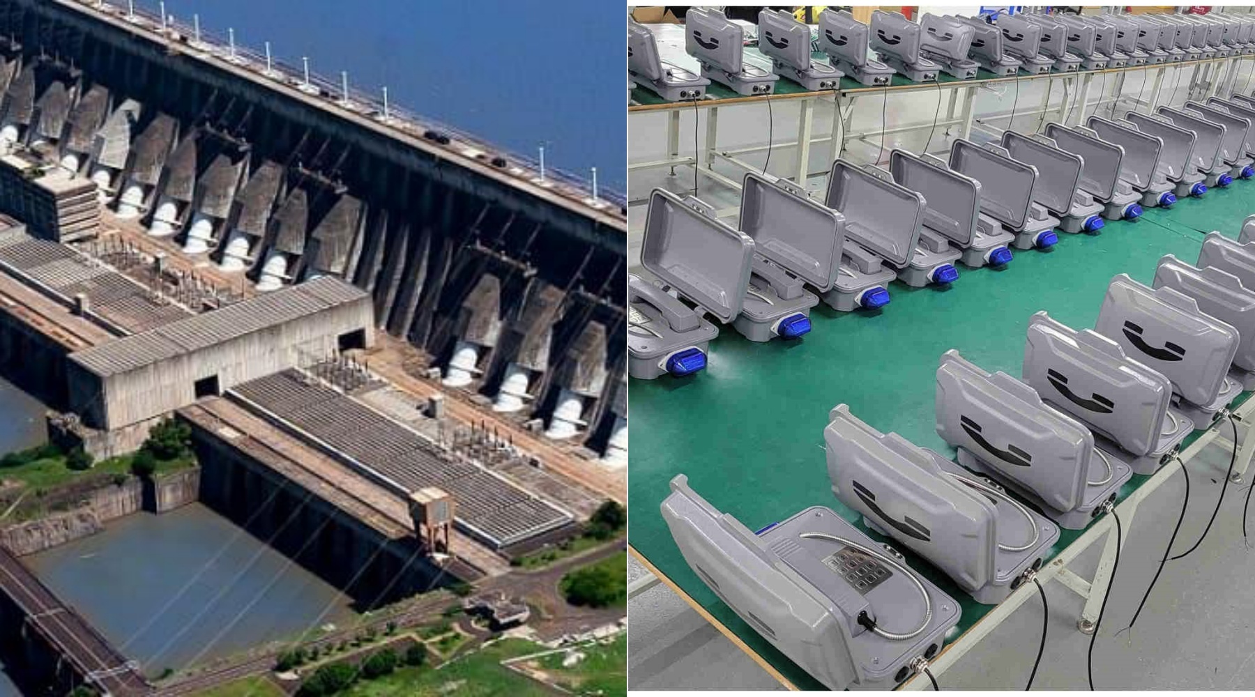 J&R Waterproof Industrial Telephone Applied at Itaipu Hydroelectric Power Plant